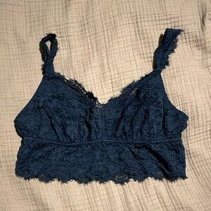 Aerie Lace Bralette in Navy Blue